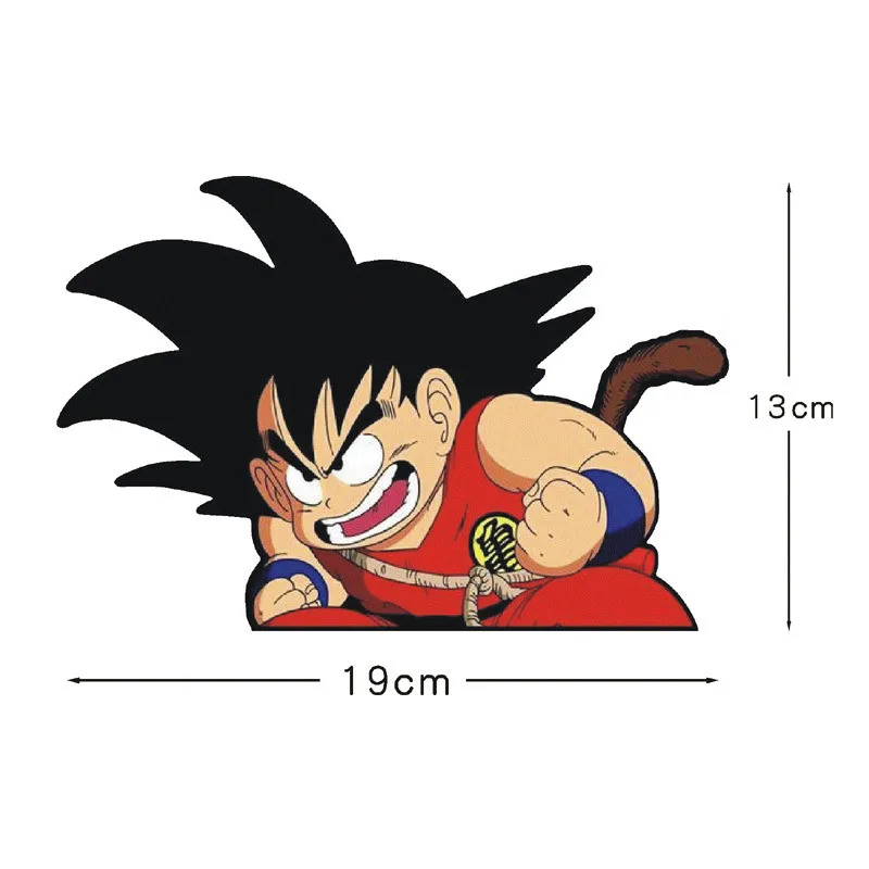 Seven Dragon Ball Reflective Anime Car Stickers Kuririn Son Goku Vegeta IV Car Glass Decorative Stickers Children\'s Toys Gifts