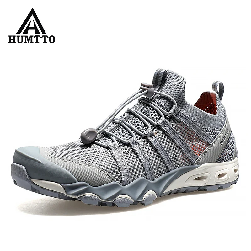 HUMTTO New Summer Hiking Shoes for Men Outdoor Trekking Sneakers Aqua Water Shoes Sport Walking Mens  BreathableBeach Sandals