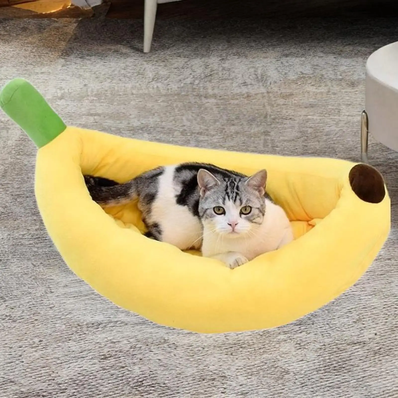 Dog Nesting Bed Banana Shape Washable for Small to Medium Pets Puppy Cushion