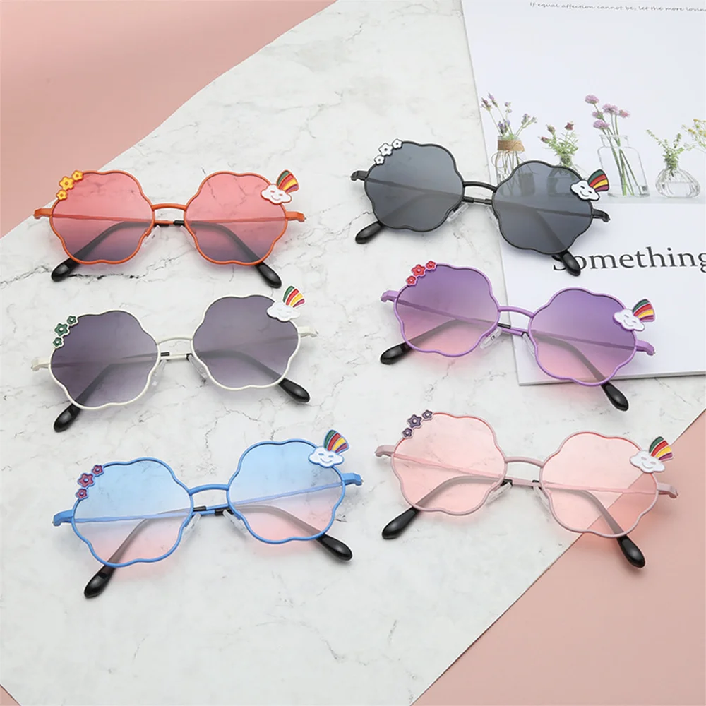 Fashion Kids Sunglasses Metal Frame Sun Glasses Girls Boys Children's Uv400 Eyeglasses Outdoor Summer Beach Car Eyewear Glasses