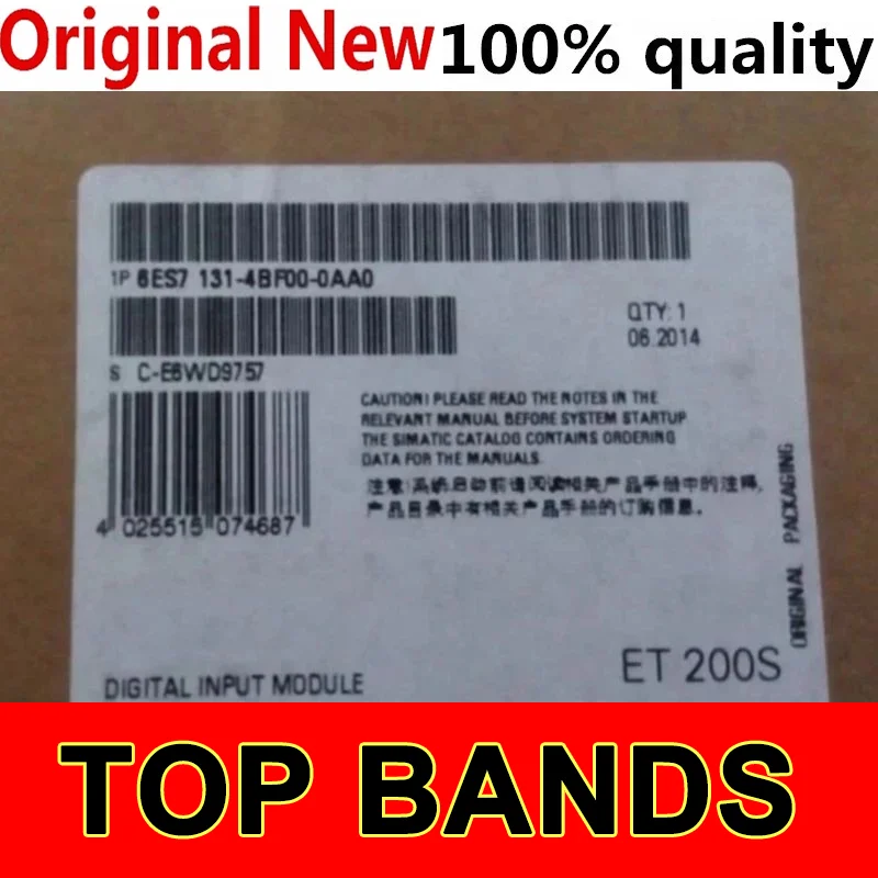 

New Original 6ES7131-4BF00-0AA0 6ES7132-4BF00-0AA0 6ES7134-4JB51-0AB0 6ES7134-4GB11-0AB0 6ES7138-4CB11-0AB0 6ES7131-6BF01-0BA0 M