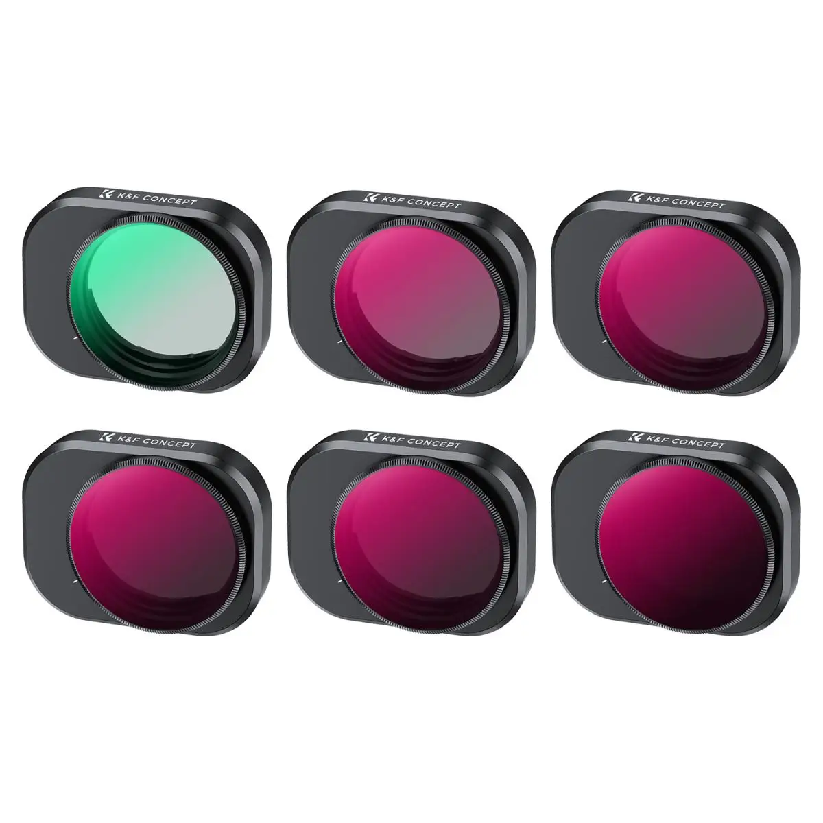 K&F Concept Lens Filter Set 6Pcs for DJI Mini 4 Pro (CPL ND4/PL ND8/PL ND16/PL ND32/PL ND64/PL) with 28 Multi Layer Coatings