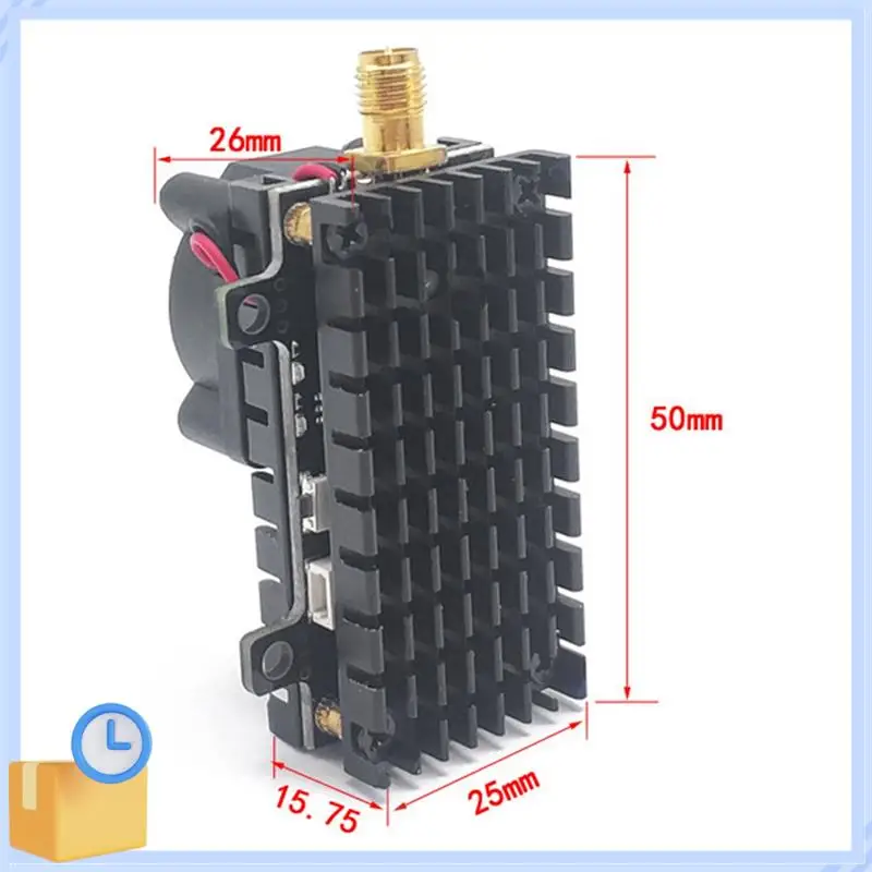 شعبية 5.8Ghz 2W FPV VTX الارسال + هوائي FPV 2000MW 48CH الصوت والفيديو الارسال ل RC FPV طويلة المدى الطائرة بدون طيار