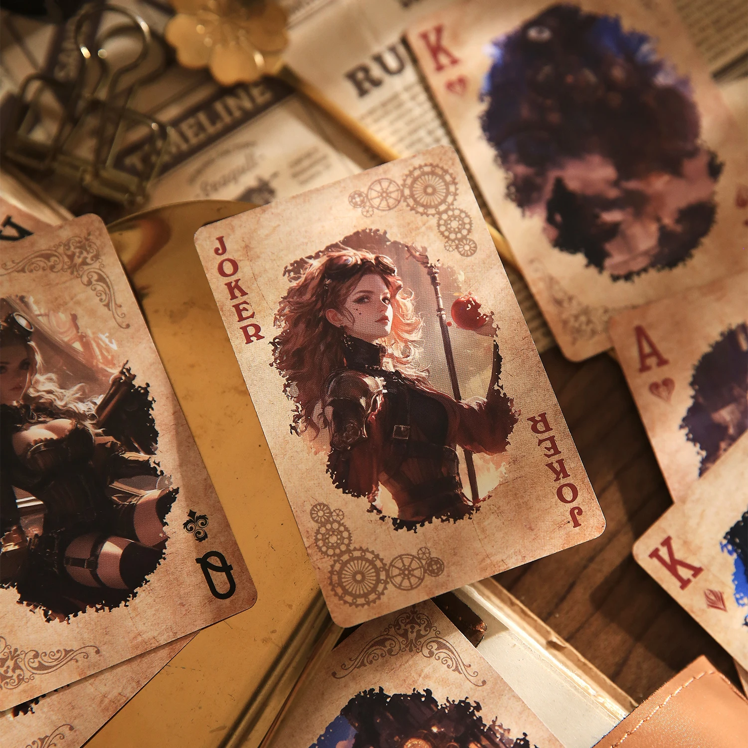 55Pcs/box Playing Card Characters Landscape Punk Themed Series Cards For Multiplayer Game Relaxation Entertainment Decoration