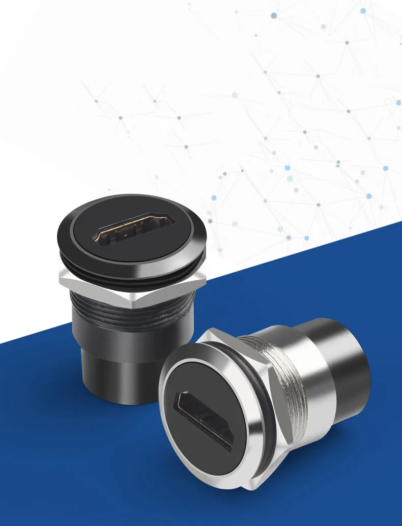 HDMI Panel-Mount Coupler F/F F/M 4K with 50mm extension cable  HDMI Panel Mount Adapter can be used with any HDMI compliantapter