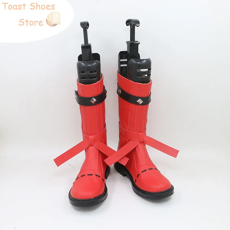 Dawn Cosplay Shoes Hikari Cosplay Props PU Leather Shoes Halloween Boots Costume Prop