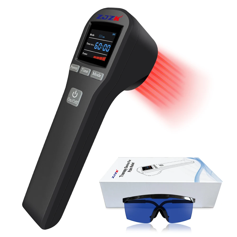 2024 New Upgrade 650nm 808nm Cold Light Powerful Handheld Physical Therapy Home Laser Pain Relief Cold Laser Therapy Device