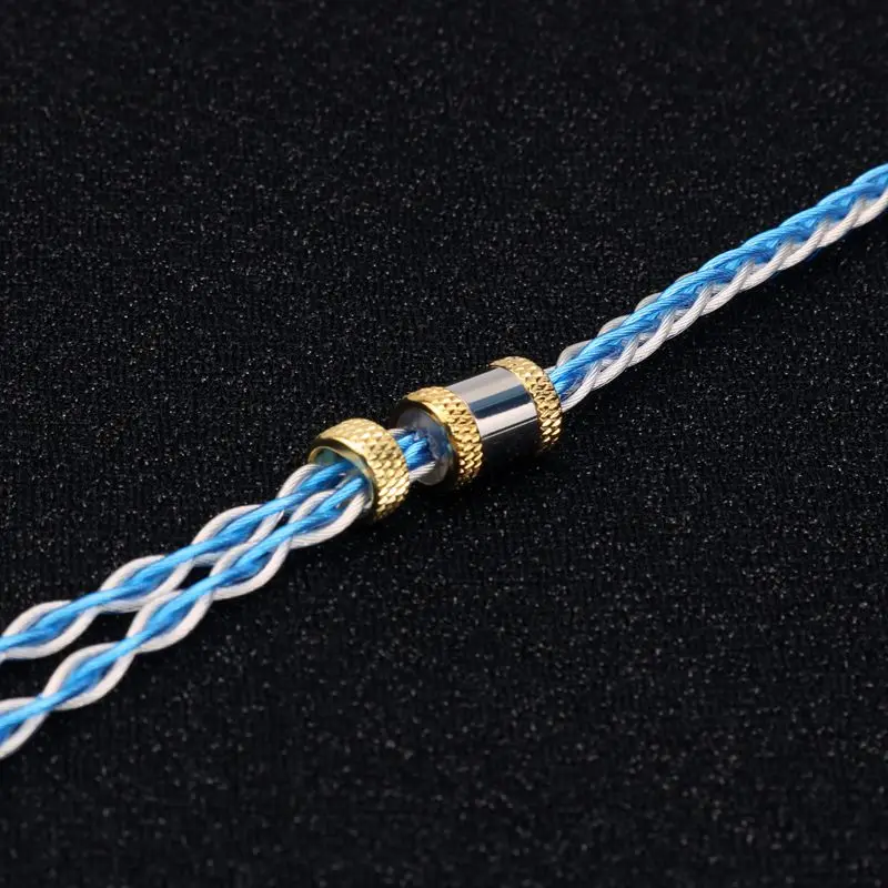 ivipQ-237 DIY 8 Çekirdekli 7N OCC + Grafen + Alaşımlı Bakır Gümüş Kaplama Modüler Fiş Kulaklık Yükseltme Kablosu, IE900 IE600 AKG N5005