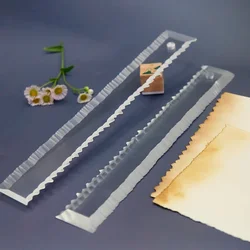 Paper Tearing Edge Ruler Ins Tearing Paper Special Retro Handmade Watercolor Paper Rough Edge Effect DIY Handbook Stationery