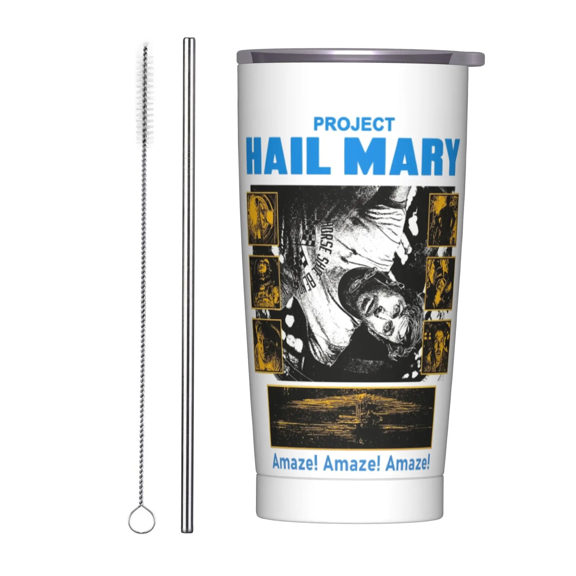 Stainless Steel Tumbler Project Hail Mary Sci-Fi Novel Gosling Thermal Mug  Keep Heat Cold and Hot Car Mugs Camping Water Bottle