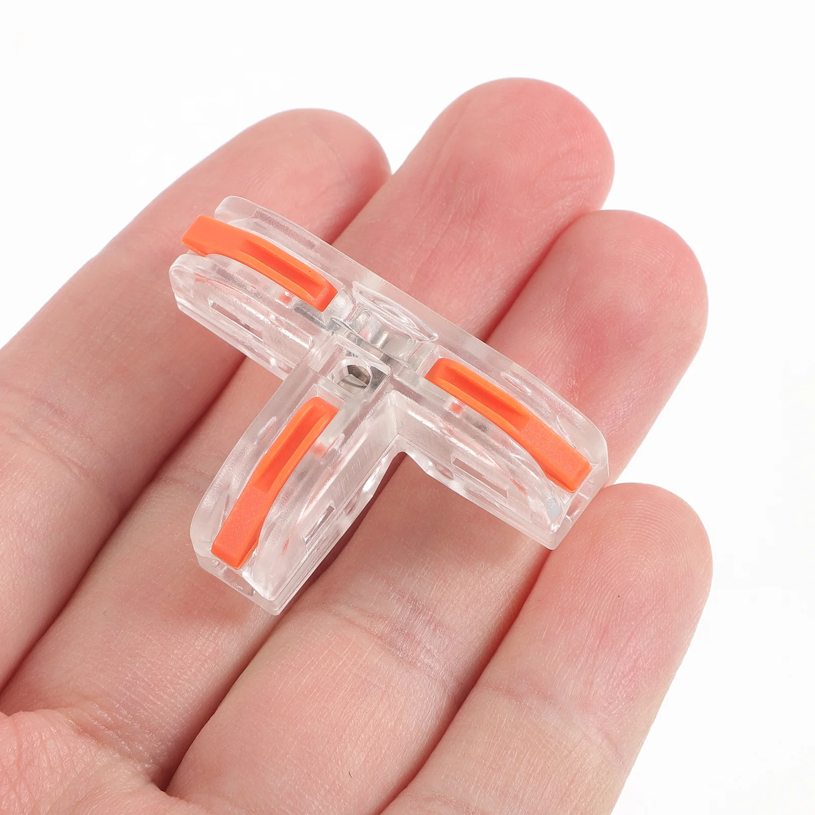 

10Pcs T-Type Copper Insulated Terminal Connectors for Cable Wiring Quick Splice Wire Terminals Electrical Connector Set