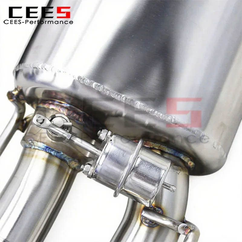 CEES Stainless Steel Vacuum Valve Exhaust Pipe Muffler for Lexus RC F/ 5.0L 2015-2021 Valved Muffler Sport Exhaust System