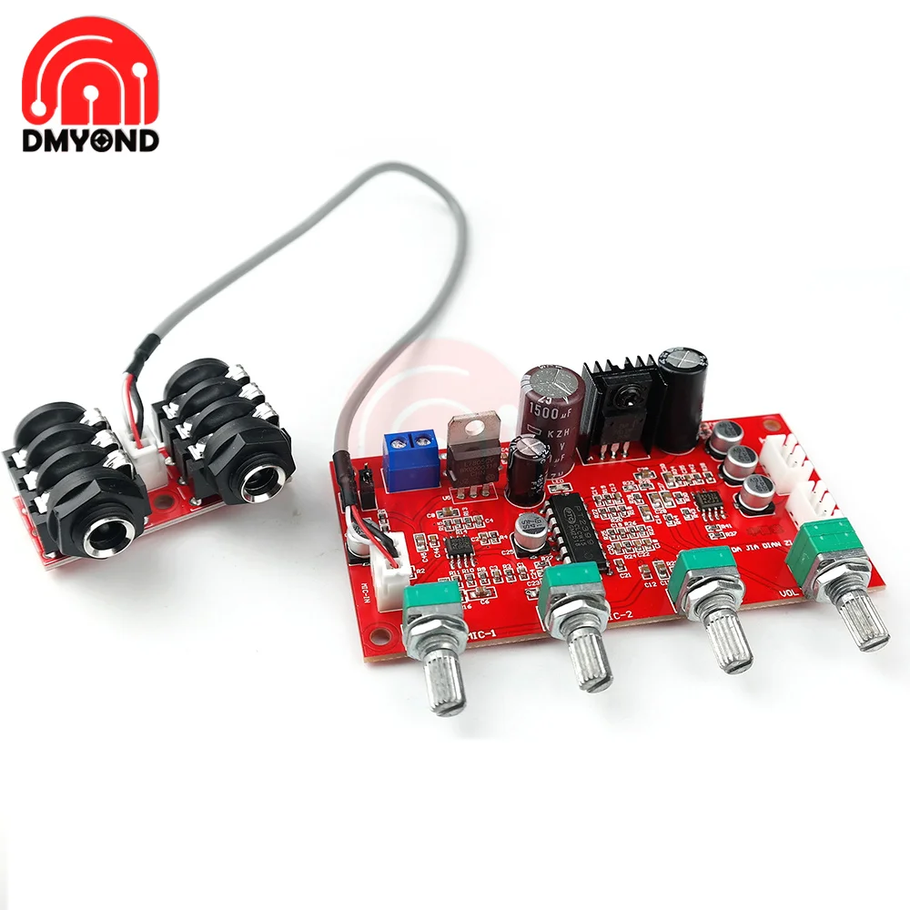 PT2399 Digital Microphone Amplifier Board Karaoke Plate Reverb Preamplifier Reverberator