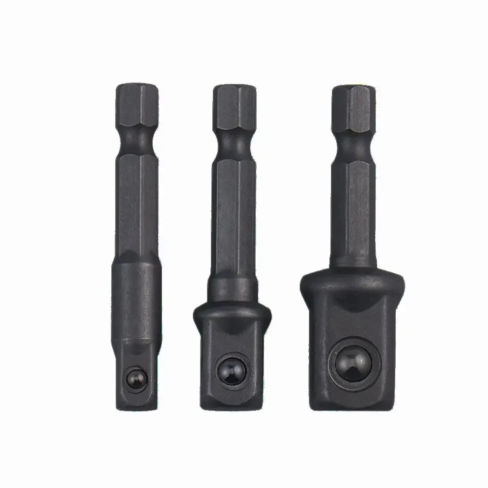 Imagem -02 - Adaptador de Soquete Preto Cromo Vanádio Aço Haste Hexagonal Brocas de Extensão Bar Hex Bit Grupo Ferramentas Elétricas 14 38 12 Pcs