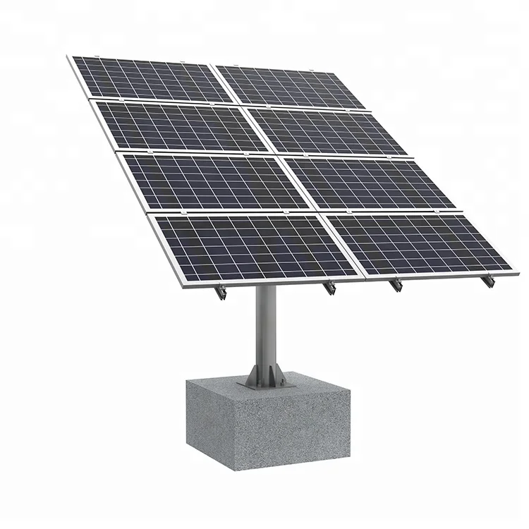 Solar panel ground mounting bracket system