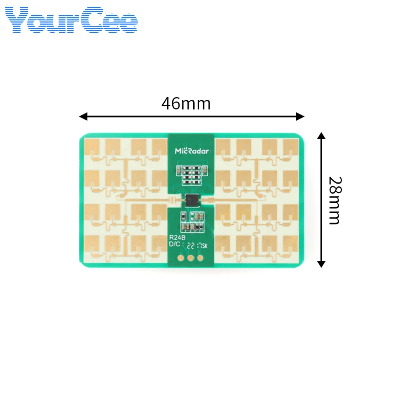 R24BBD1 24GHZ Breathing Sleep Radar Sensor Millimeter Wave Radar Respiratory Sleep Monitoring Biosenston Perception Module