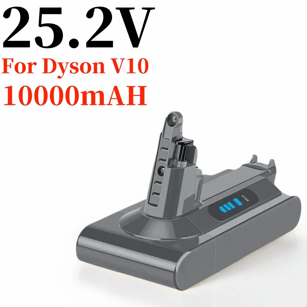 For V10 Battery Replacement For Dyson 10000mAh 25.2V V10 Battery Compatible with Dyson SV12 Animal V10 Absolute