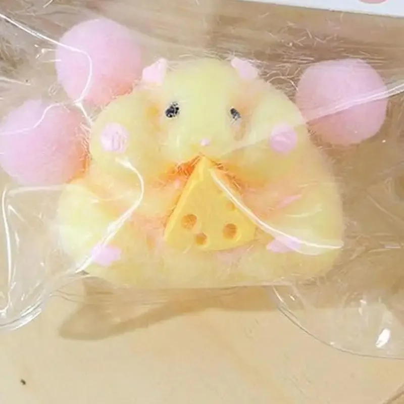 Caixa cega mistério kawaii gato pata mochi mole, brinquedo simulado de comida, brinquedo bonito espremer pé brinquedo antiestresse alívio do estresse