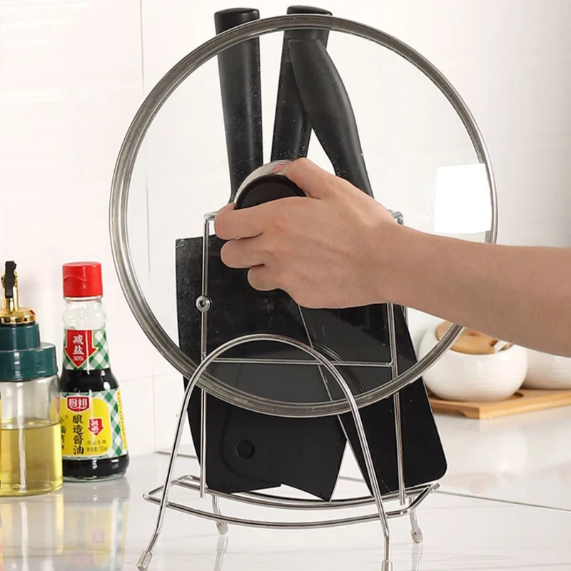 Cutting Board Holder Stainless Steel Cutting Board Rack Kitchen Organizer For Chopping Board Kitchen Storage Organization Rack