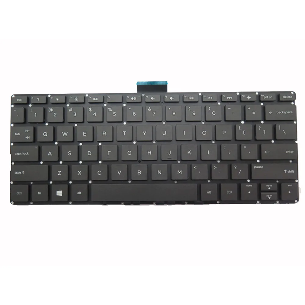 

Клавиатура ноутбука HP 11-K000 HPM14K33US-442 809543-001 без рамки, черная, США