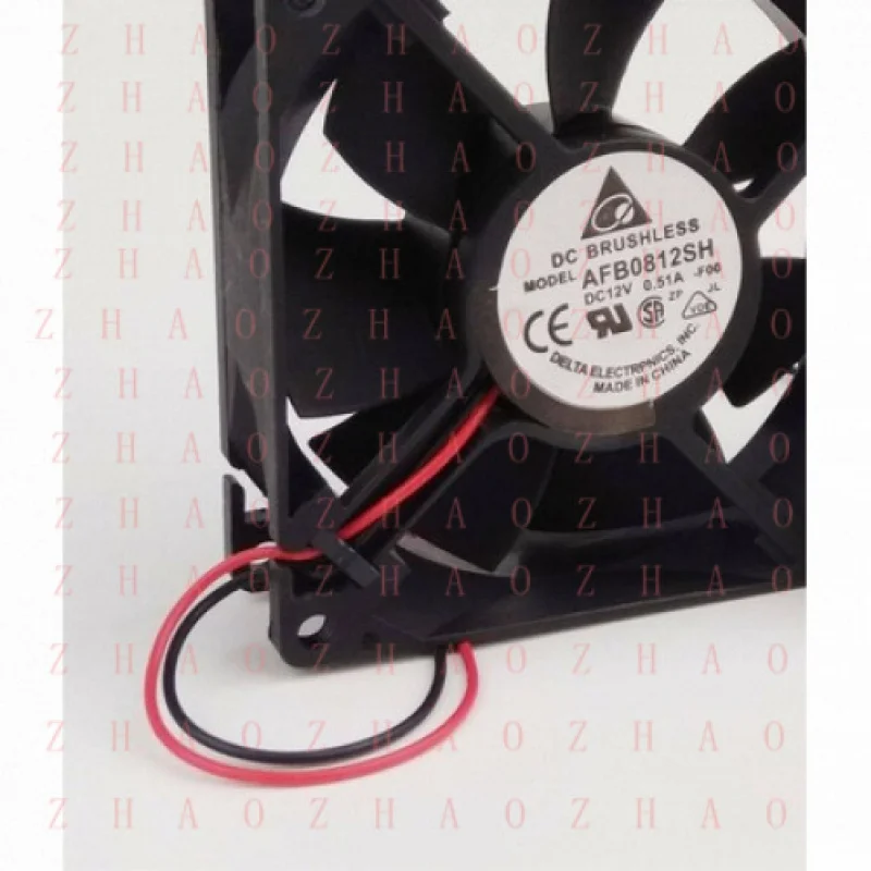 L+ 1pcs for Delta AFB0812SH 80mm 8025 80x80x25mm 12V 0.51A DC Brushless Cooling Fan view 3