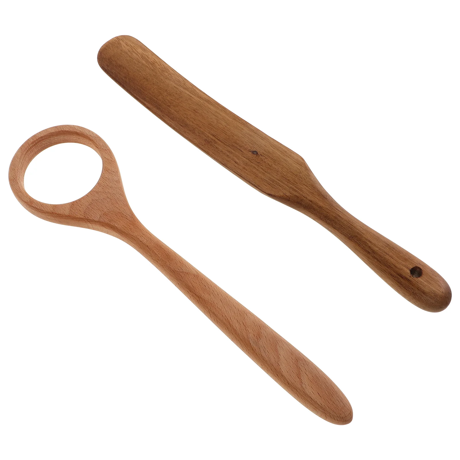 

1 Set Wooden Whisk Danish Dough Stirring Tool Multi-Functional Bread Baking Utensil Small Whisk Sourdough Stirrer Dough Spatula