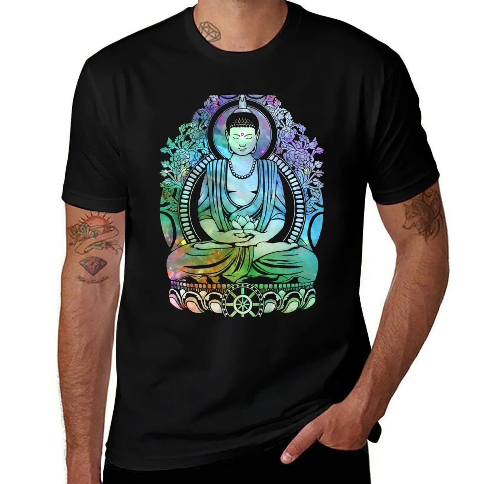 

Gautama Buddha Cool Galaxy T-Shirt customs anime man t shirt men graphic t shirts