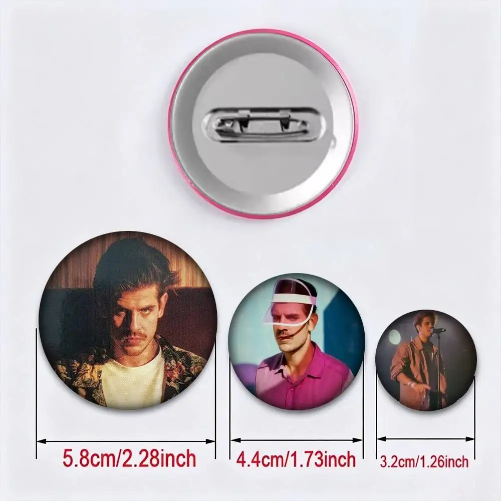 Polish rapper Taco H-Hemingway 25 32 44 58 75mm Badges Personalized Round Brooches Pins Accessory Gift