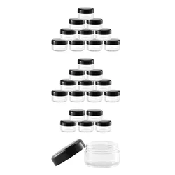10Pcs 5/10/15/20g Plastic Cream Jars Sample Beauty Containers with Leak Proof Wide Mouth Travel bottle for Toiletries Cream