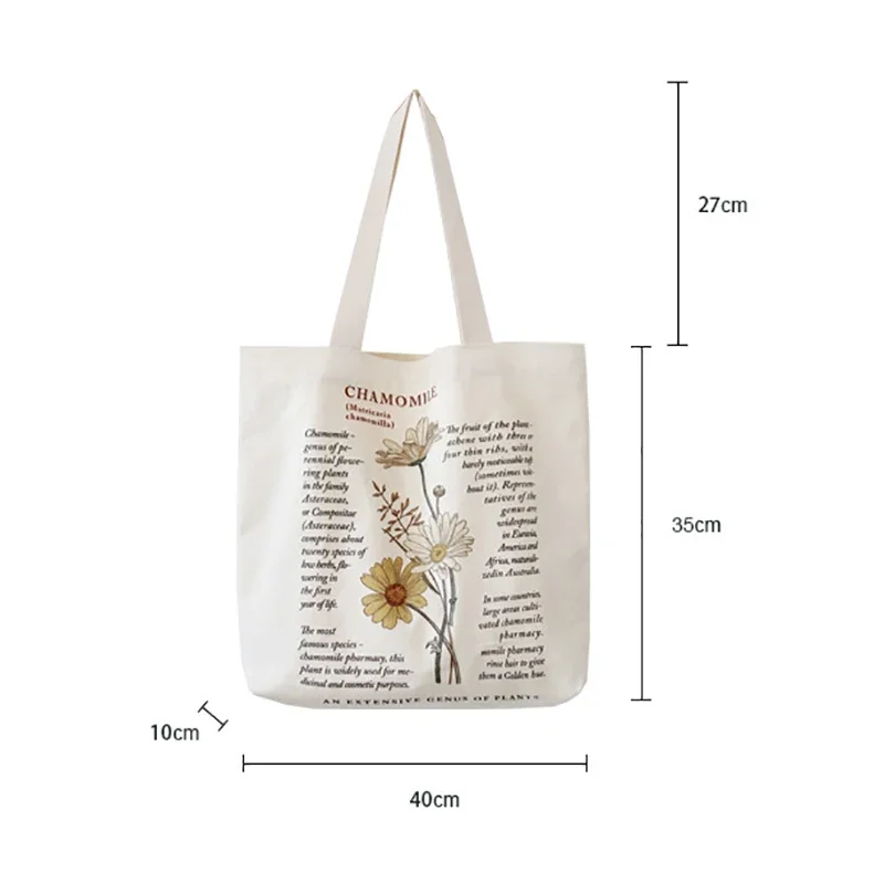 Retro Literary Canvas Women's Shoulder Shopper Bag Fashion Large Cotton Eco Shopping Ladies Handbags Tote Bags for Women 2022