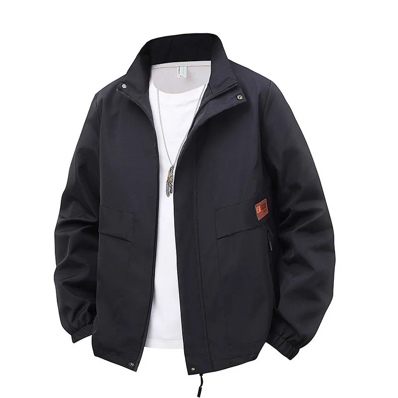 

Men's Fleece Lined Thickened Stand-Up Collar Casual Jacket Autumn Winter Fashion Trend Outerwear