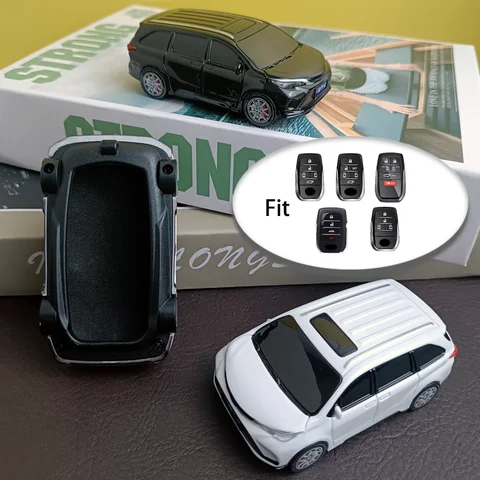 Creative Gift Car Key Bag for Toyota Sienna Alphard PREVIA Voxy Noah Esquire Vellfire Harrier Car Key Case Cover FOB Accessories