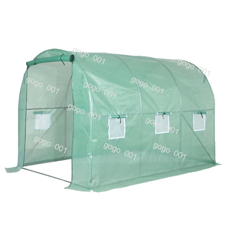 3.5x2x2m Walk in Greenhouse Tunnel Plant Hot House Heavy Duty Clear Cover for Garden Winter
