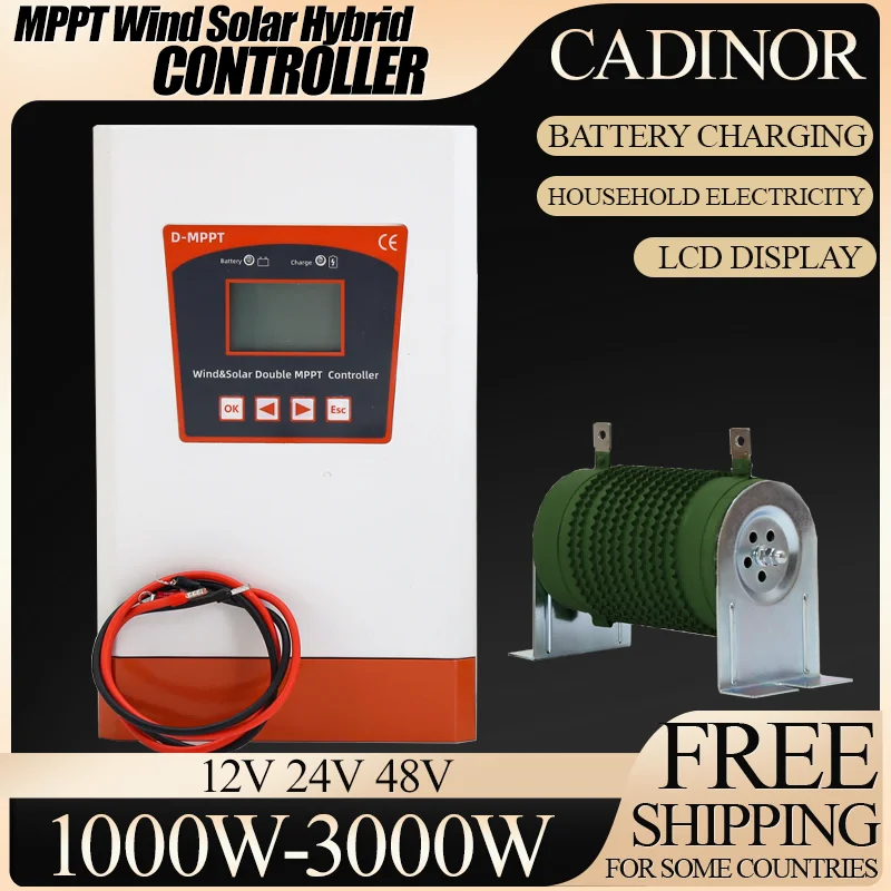 

1000W-15000W Wind Solar MPPT Wind Solar Hybrid Charge Controller 12/24V/48V Automatic Hybrid Controller With Dump Load Resistor