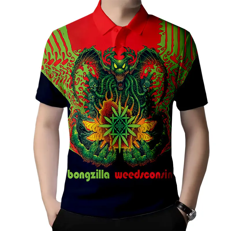 Bongzilla Band  3D Printed  Fashion Casual Shirts Men's /Women's  Short Sleeves Loose Breathable Tennis Shirts