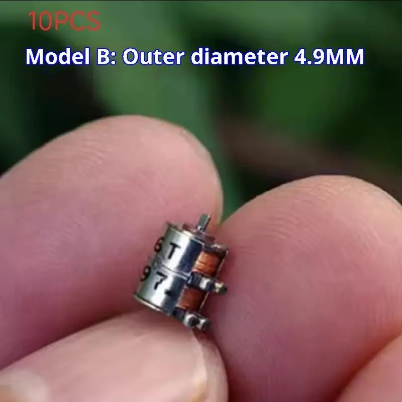 10Pcs Micro 2-Phase 4-Wire Precision Step Stepping Motor DIY Digital Camera Lens Mini Ultra Tiny 4.5MM/4.9MM Stepper Motor