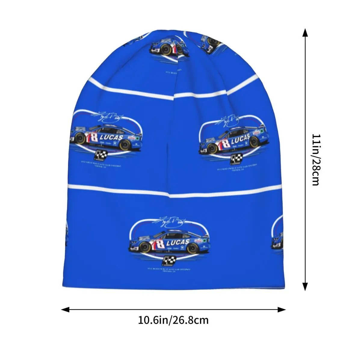 Kyle Busch RCR Skullies Beanies Hats Warm Autumn Winter Outdoor Cap Knitted Bonnet Caps for Men Women Adult
