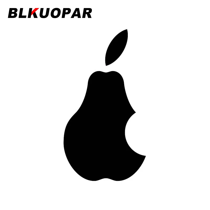 BLKUOPAR for A Bitten Pear Car Stickers Personality Waterproof Occlusion Scratch Decals Cartoon Refrigerator Car Accessories