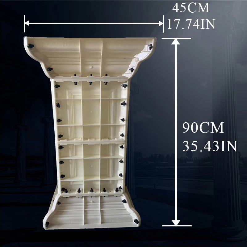 Plastic Concrete Pedestal Mold for Garden Planters, High Quality, 40*40*82cm