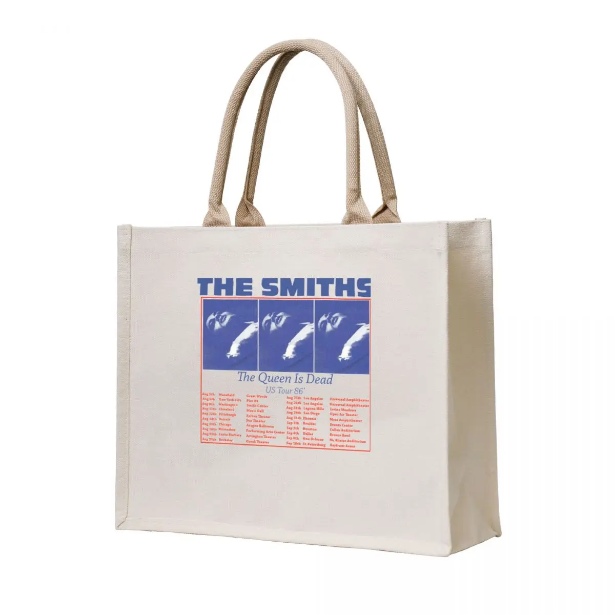 

The Smiths US Tour 86,The Queen is Dead Classic T-Shirt Tote Bag bags woman 2025 Custom bag tote bag men's