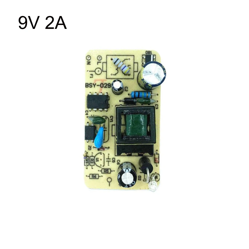 1PCS DC9V/12V 2A/1.5A Switching Power Supply Module AC-DC Converter AC100-240V to DC9V/12V Power Board with Overload Protection