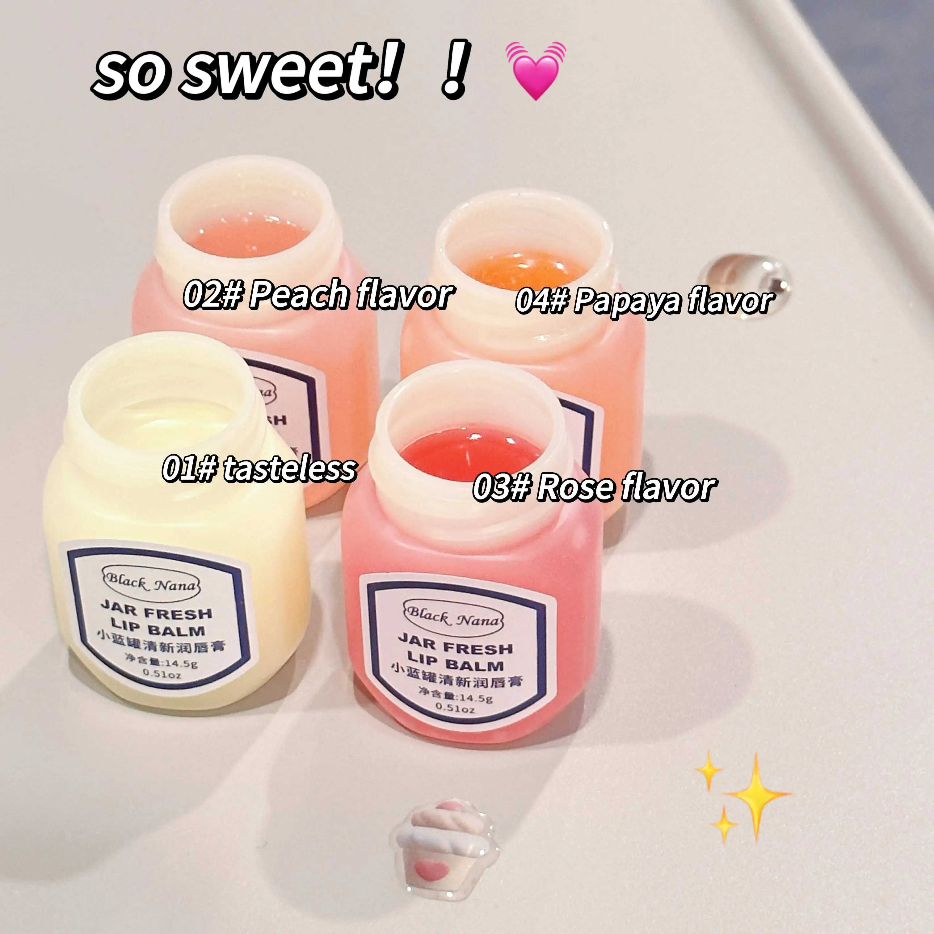 BLACKNANA small blue jar lip balm moisturizing and fading lip lines to prevent chapped lipstick base