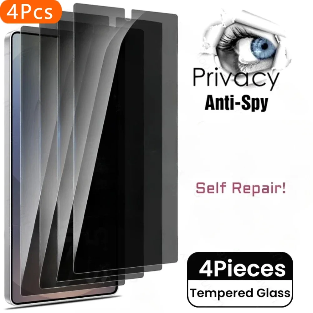 

4Pcs Privacy Tempered Glass for Samung S20 S21 S22 S23 Plus HD Screen Protector for Samsung S25 Edge S23 S24 S25 Ultra