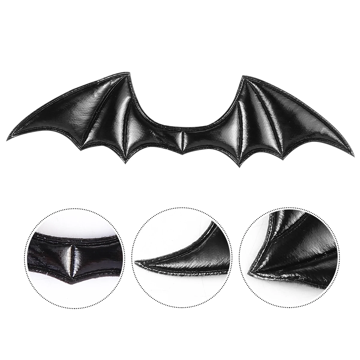 

5Pcs Bat Wings Hairpin Black Craft Clips Halloween Diy Hair Accessories Wing Shape Styling nament For Shoes Bags Decor Party