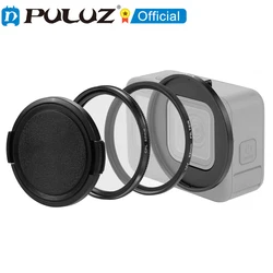 PULUZ 52mm CPL + UV ND2-400 Lens Filter with Adapter Ring for GoPro Hero12 Black 11 Black Mini HERO11 10 9 Black Lens Filter