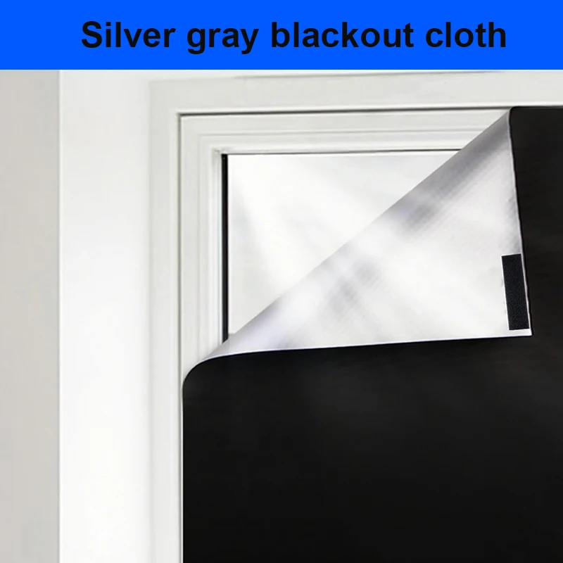 Light shielding cloth 1 meter * 1.45 meters. Silver black blackout cloth, can be cut in shape and size by oneself.