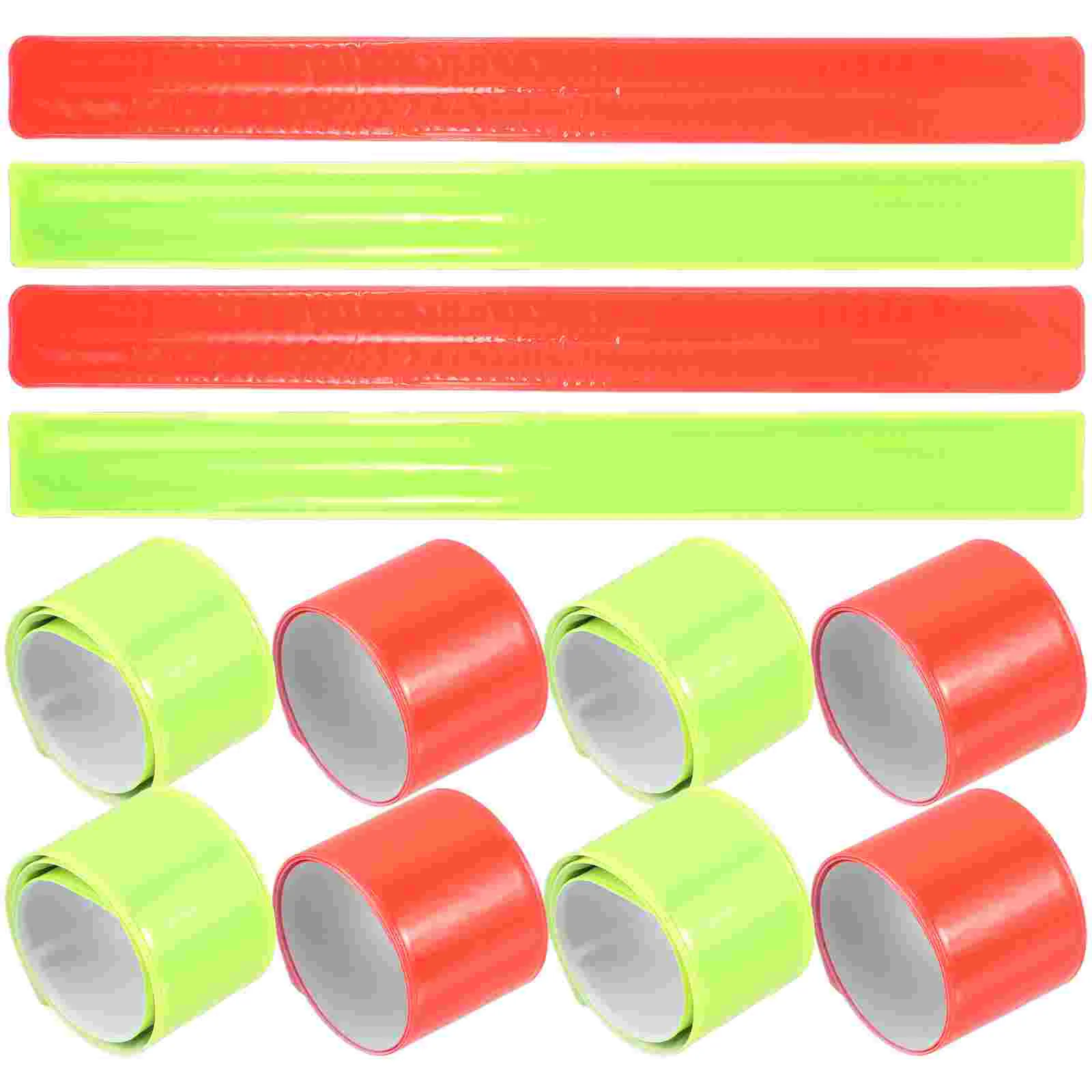 

Reflective Slap Bracelets High Visibility Wristbands for Night Running Cycling Parties Reflective Safety Bands