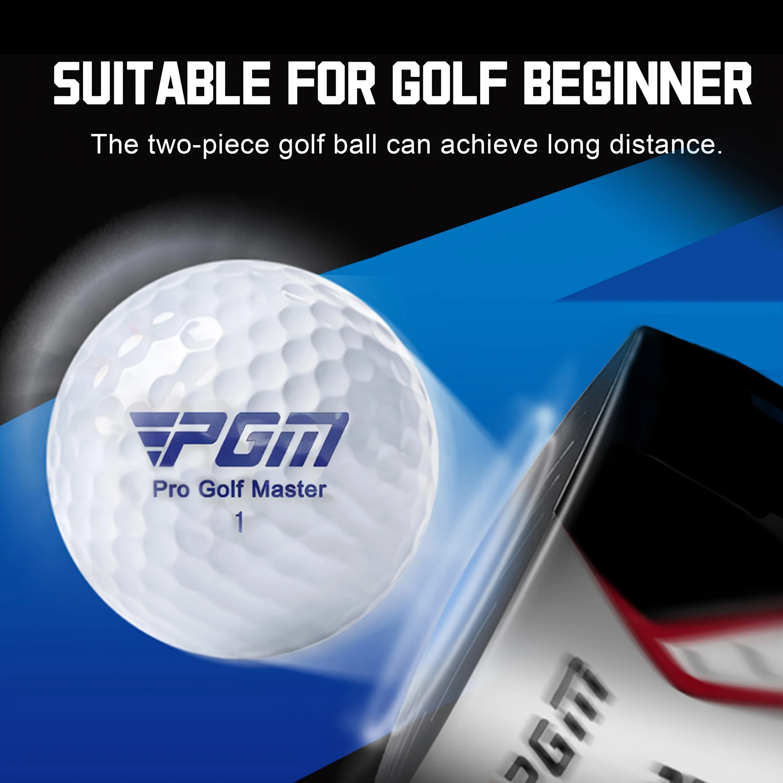 30 pcs PGM Golf Balls - Golf competition balls, double-layer practice balls, high-bounce new balls. Two-layer golf balls designe