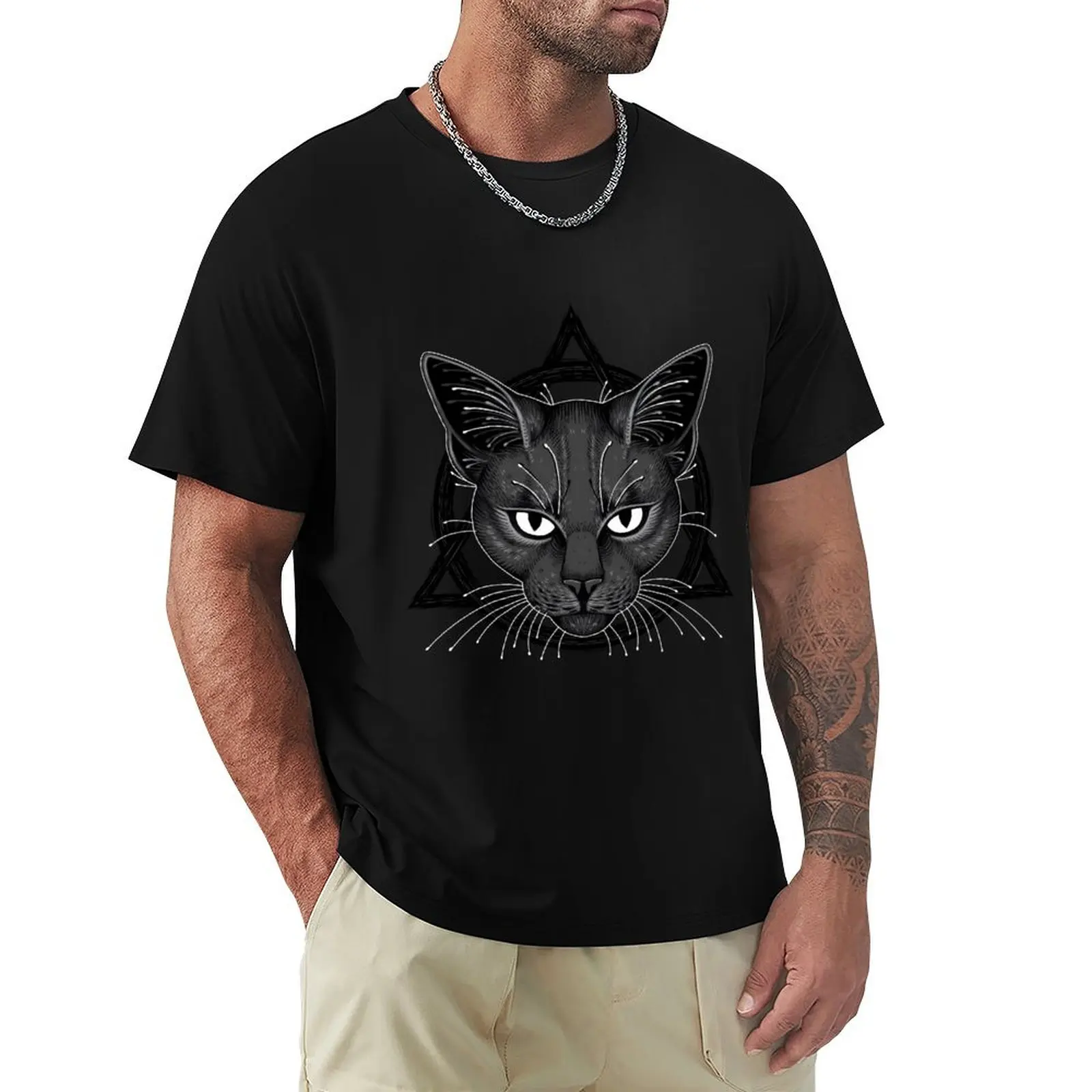 Therian Theta Delta Cat T-Shirt Everyday Wear Basic Short Sleeve Top
