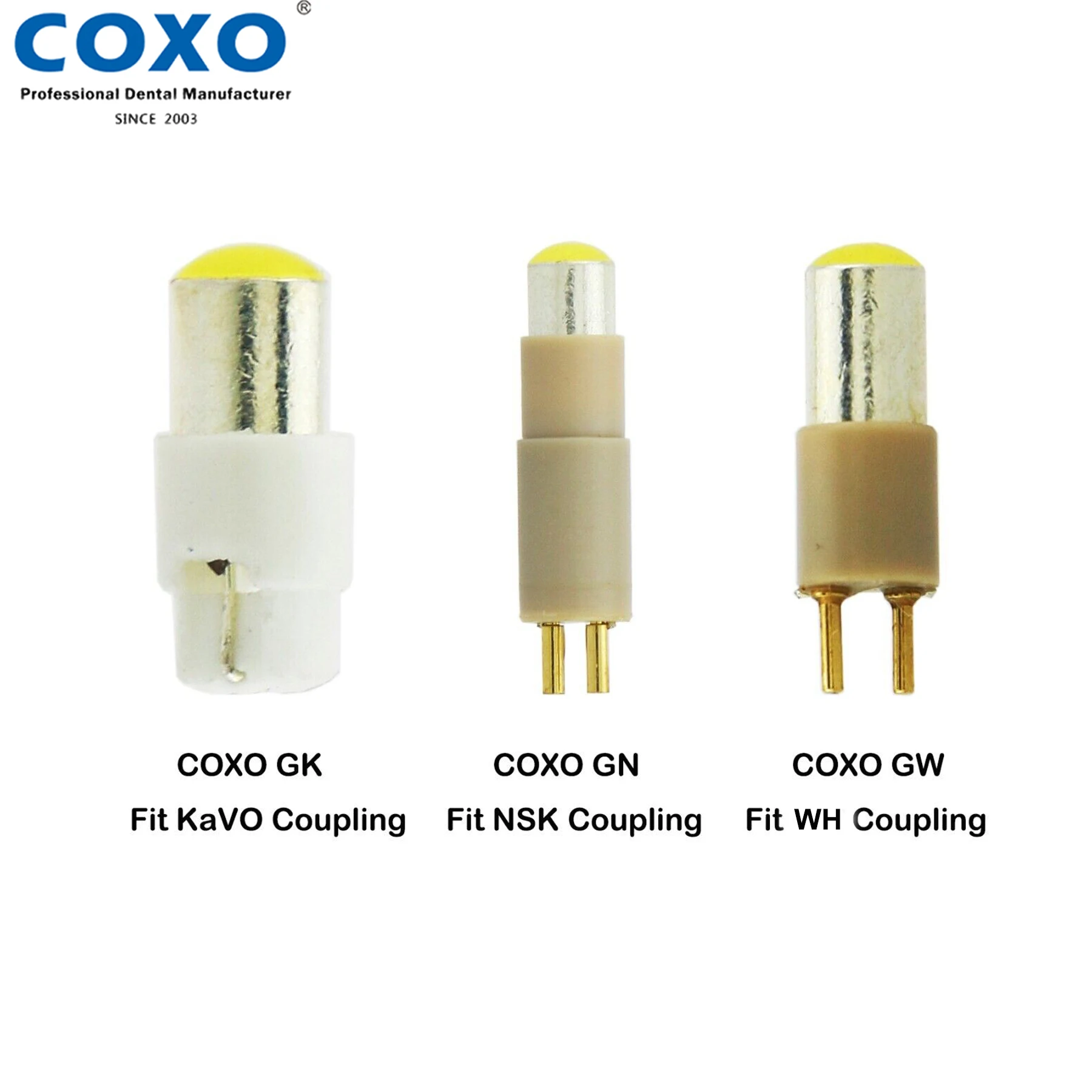 COXO Dental LED Bulb Lamp Replacement For Kavo NSK WH High Speed Handpiece Coupling Coupler